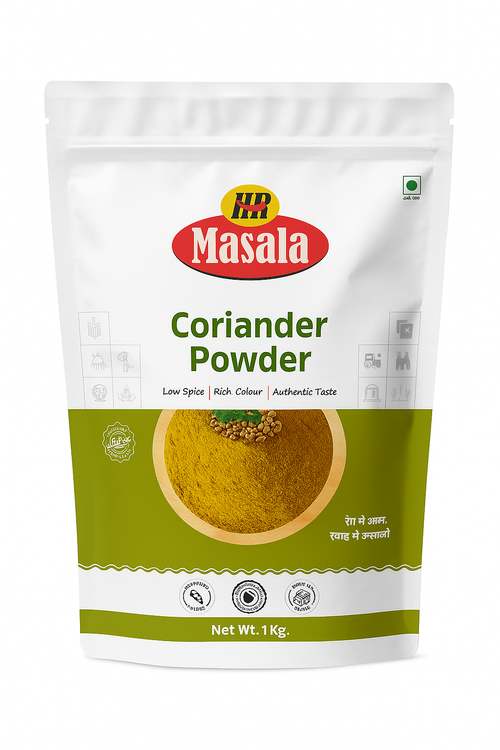 HR MASALA Coriander Powder – Fresh Aroma, Pure & Natural, Stone-Ground